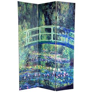 Canvas 6 foot Water Lily/ Garden Monet Room Divider (China) Today $
