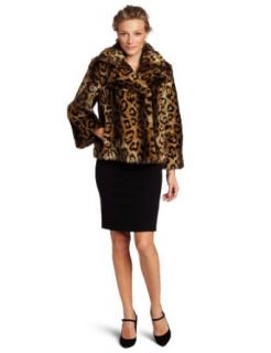 Jones New York Womens Faux Fur Jacket Clothing