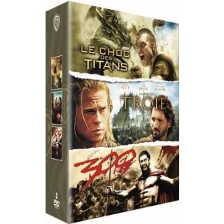 DVD FILM DVD Coffret DVD Le Choc des Titans+Troie+300