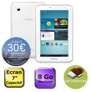 Samsung Galaxy Tab 2 7 Wifi 8 Go Blanc   Achat / Vente TABLETTE