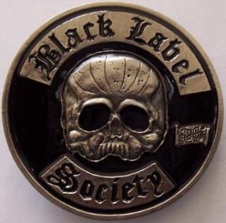 BLACK LABEL SOCIETY   Skull Logo   Belt Buckle Clothing