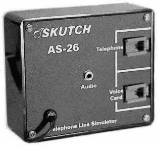 Skutch AS 26 Bi Directional Telephone Single Line Simulator   