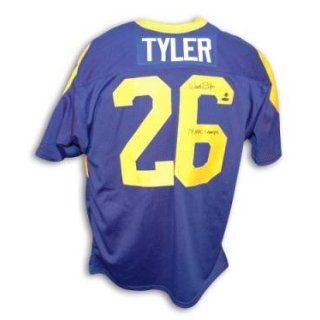 Wendell Tyler Signed Los Angeles Rams Blue Jersey