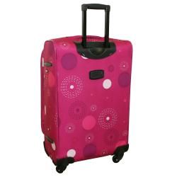 American Flyer Pink Fireworks 5 piece Spinner Luggage Set