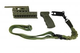 Ak Draco Tactical Set With Single Point Sling In Green