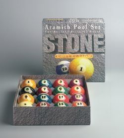Stone Collection set of Billiard Balls