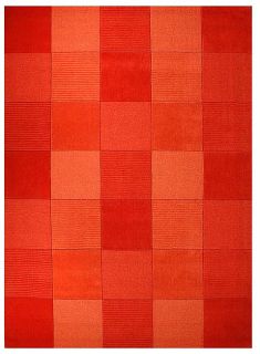 Hand tufted Terra Tile Orange Wool Rug (8 x 106)