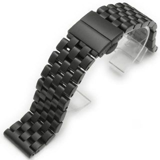 24mm SUPER Engineer Solid Stainless Steel Watch Band Deployment Clasp