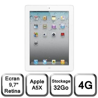 Apple Nouvel iPad blanc 9,7 LED 32 Go 4G   Achat / Vente TABLETTE
