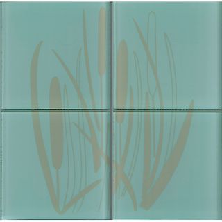 Lush Henry Road 12x12 inch Bullrush 6 inch Glass Tile Today $19.99