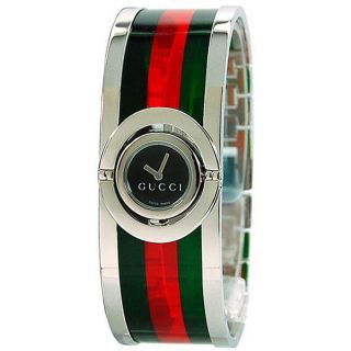 Gucci 112 Twirl Womens Small Red and Green Watch