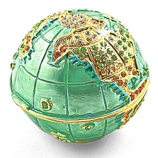 Objet dart Mother Earth Earth Globe Trinket Box