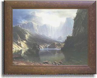 Bierstadt Sierra Nevada Framed Canvas Art