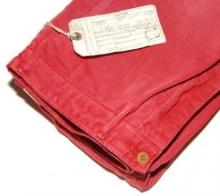 Polo Ralph Lauren RRL Double RL Mens Chino Khaki Pants Red