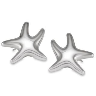 Stainless Steel Free Form Star Earrings