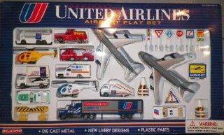 Official United Airlines Airport Playset Toys & Games