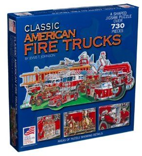 Classic American Fire Truck Jigsaw Puzzle 730pc Toys