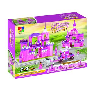 Fun Blocks Beautiful Princess Castle 7 in 1 Brick Set