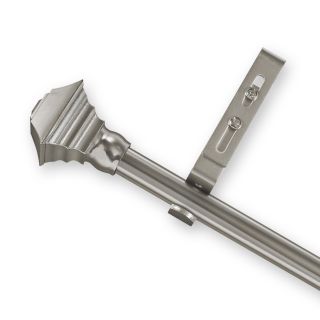 Adjustable Curtain Rod Set with Pewter Square Finial Today $36.99   $
