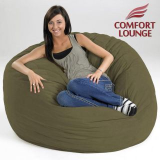 Comfort Lounge Sage Green Medium size Memory Foam Lounge Bag