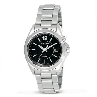 Seiko Mens Stainless Steel Kinetic Watch Today $119.00 4.9 (8