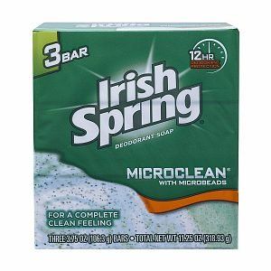 Irish Spring Deodorant Bath Bar Soap with Micro Beads