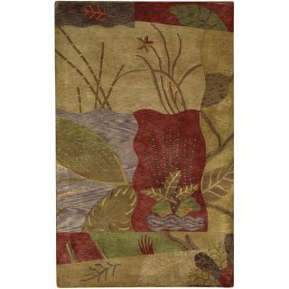 Tan/Beige Wool Rug (26 x 10)