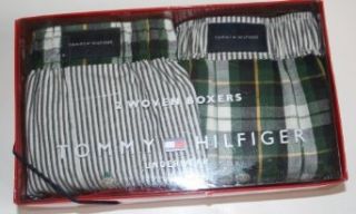 Tommy Hilfiger Mens Woven Boxers 2 Pair Gift Boxed Size