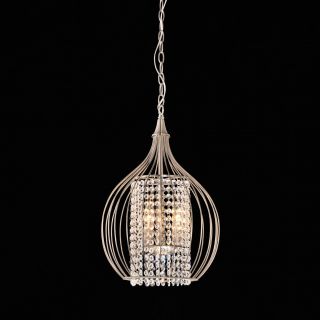 Compact Satin Nickel and Crystal Pendant Chandelier Today $149.99 4.6