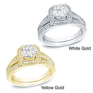 14k Yellow or White Gold 1ct TDW Diamond Bridal Ring Set (H I, SI1 SI2
