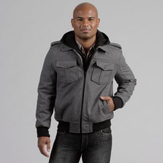 men s hooded bomber wool blend coat was $ 119 99 today $ 37 99 save