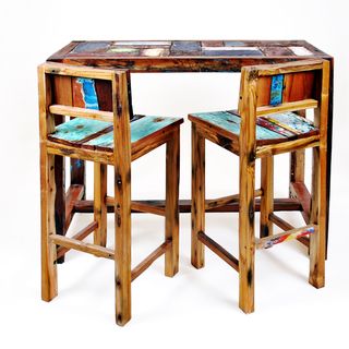 Ecologica Reclaimed Wood BarTable