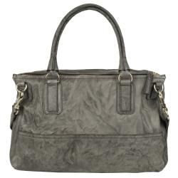 Givenchy Large Pandora Grey Textured Leather Messenger Bag