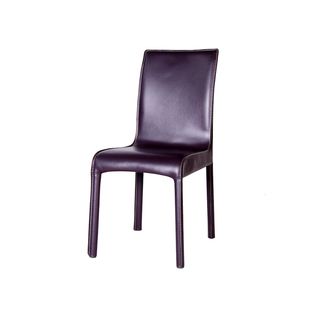 Creta Chocolate Leather Dining Chair
