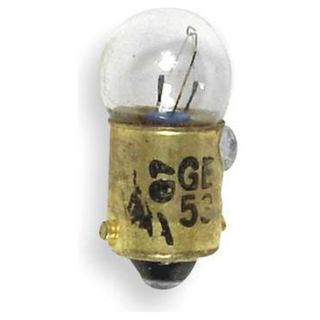 GE Lighting 53 Miniature Incand. Bulb, 53, 2W, G3 1/2, 14V