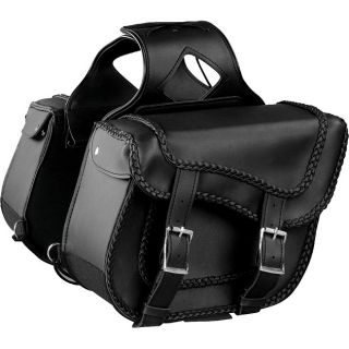 Raider Black Studded Motorcycle Saddle Bags Today $121.25