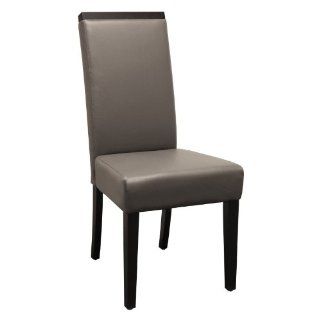 Chelsea Grey Leather Web Seat Dining Chair