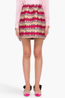 CARVEN Striped Jacquard Skirt for women