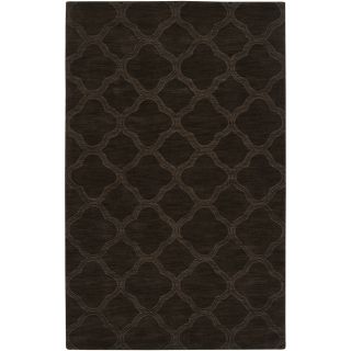 Hand crafted Dark Brown Lattice Entomno Wool Rug (8 x 11) Today $