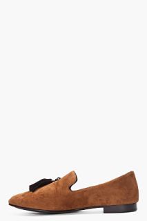 Giuseppe Zanotti Brown Tassled Kevin 10 Loafers for men