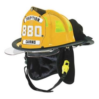 Cairns C TRD 5552A3220 Fire Helmet, Yellow, Traditional