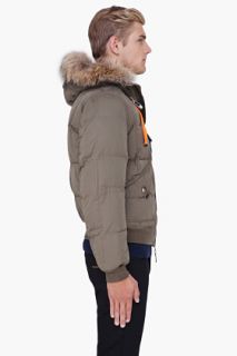 Parajumpers Olive Raccoon Fur Hood Copy Jacket for men