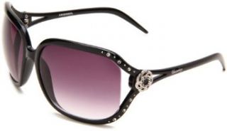 Union Bay Womens U187 Oversized With Vented Lenses,Black