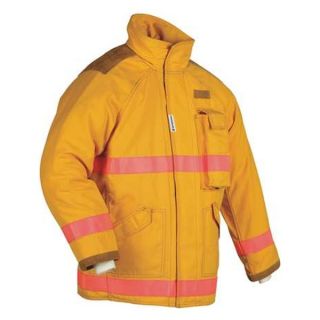 Sperian Fire S10 VE Nomex   XX Large Turnout Coat, Yellow, 2XL, Nomex IIIA