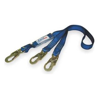 Protecta AE57630 Lanyard, 2 Leg, Polyester, Blue