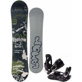 Lamar Omens Youth 115 cm Snowboard and MX100 Bindings Set