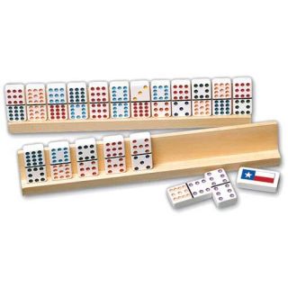 Wooden Domino Racks (Set of 4)