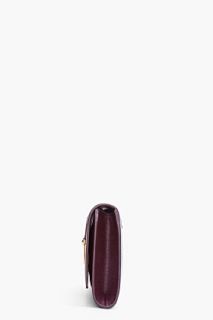 Yves Saint Laurent Large Dark Aubergine Chyc Clutch for women