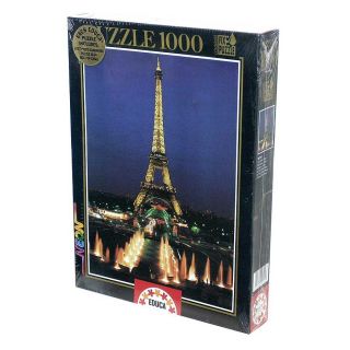 Eiffel Tower, Paris 1000 piece Neon Jigsaw Puzzle