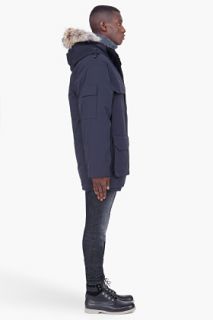 Canada Goose Navy Coyote Fur Hood Expedition Parka for men